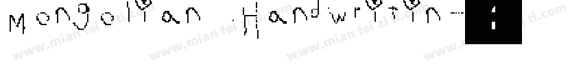 Mongolian Handwritin字体转换